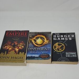 Divergent, Earth's Last Empire,The Hunger Games Book Bundle 📚